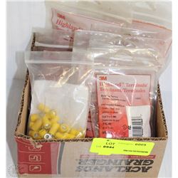 BOX OF ASSORTED 3M PARTS INCL BLOCK FORTH
