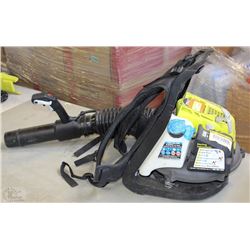 GAS OPERATED RYOBI BACKPACK LEAF BLOWER