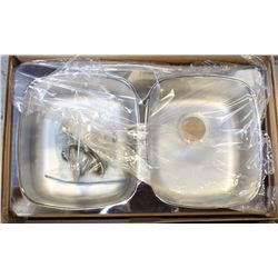 NEW DOUBLE STAINLESS STEEL SINK