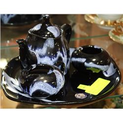 4 PC BLUE MOUNTAIN POTTERY WITH ORIGINAL TAGS