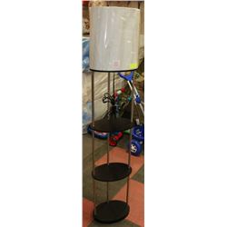 HOMETRENDS OVAL ETAGERE FLOOR LAMP 63 INCH WITH