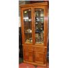 Image 1 : OAK 6' GLASS X32" GLASS FRONT SHOWCASE
