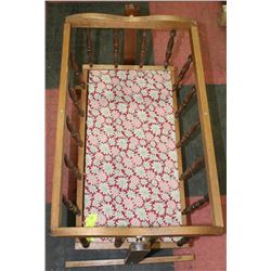 VINTAGE WOODEN CRADLE