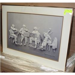 FRAMED PICTURE STRINGED QUARTET