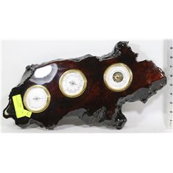 WOOD BAROMETER