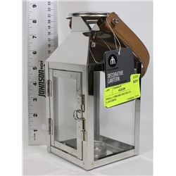 SMALL CHROME DECORATIVE LANTERN