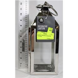 MEDIUM CHROME DECORATIVE LANTERN