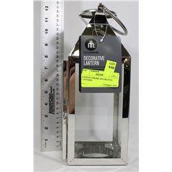 MEDIUM CHROME DECORATIVE LANTERN