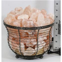 HIMALAYAN BASKET SALT CRYSTAL LAMP