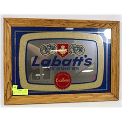LABATTS PILSNER BEER MIRRORED SIGN