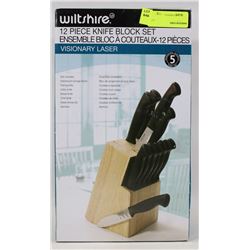 WILTSHIRE 12 PC KNIFE BLOCK SET