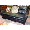 Image 1 : NEW BLACK LEATHERETTE SOFA
