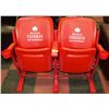 Image 1 : PAIR OF JOINED MOLSON CANADIAN STADIUM SEATS WITH