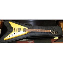 JAY TURSER FLYING V ELECTRIC GUITAR W/ PADDED CASE