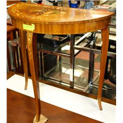 EUROPEAN STYLE INLAID CORNER MUSIC BOX TABLE