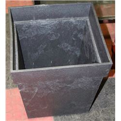 13" PEWTER COLOR PLANTER