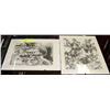 Image 1 : SET OF 2 PEN SKETCHES BY DENNIS MORRISON #'D