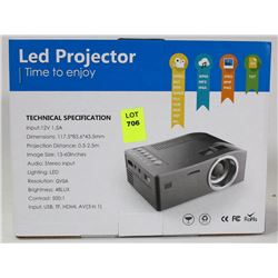 NEW LED PROJECTOR UP TO 60"