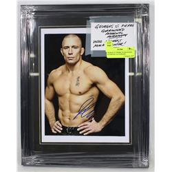 GEORGE ST. PIERRE GUARANTEED AUTHENTIC AUTOGRAPH