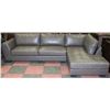 Image 1 : NEW GREY LEATHERETTE 'L' SHAPE SECTIONAL