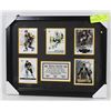 Image 1 : MARIO LEMIEUX  HOCKEY CARDS COLLECTION FRAMED