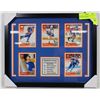 Image 1 : EDMONTON OILERS HOCKEY CARDS COLLECTION FRAMED