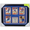 Image 1 : EDMONTON OILERS HOCKEY CARDS COLLECTION FRAMED