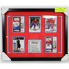 Image 1 : MONTREAL CANADIENS HOCKEY CARDS COLLECTION FRAMED