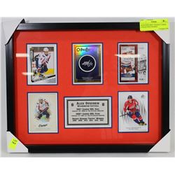 ALEX OVECHKIN  HOCKEY CARDS COLLECTION FRAMED