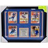 Image 1 : EDMONTON OILERS HOCKEY CARDS COLLECTION FRAMED