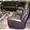 Image 1 : NEW BROWN LEATHERETTE DELUXE RECLINING SECTIONAL