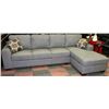 Image 1 : NEW GREY FABRIC SECTIONAL WITH ACCENT CUSHIONS
