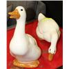 Image 1 : A PAIR OF HANDMADE AND SIGNED CLAY DUCKS