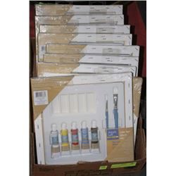 FLAT OF 9 ARTIST'S LOFT CANVAS PAINTING KITS