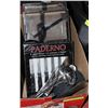 Image 1 : MISC UTENSILS WITH PADERNO STEAK KNIFE SET AND