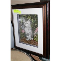 KITTY 3D PICTURE FRAMED 15"X17"
