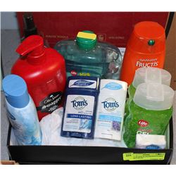 FLAT OF NEW BATH PRODUCTS INCL BUBBLE BATH,