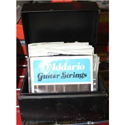 BOX WITH ASSORTED GUITAR STRINGS
