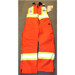 TOUGH DUCK HIGH VISI INSULATED BIBS SIZE MED