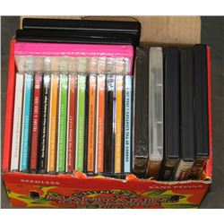 DOZEN 80'S CDS AND MISC MOVIES INCL ZOMBIELAND,