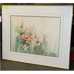 FRAMED 24X32 FLOWER PRINT