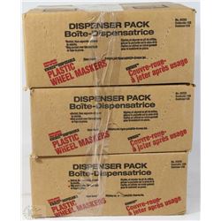 3 BOXES OF WHEEL MASKERS