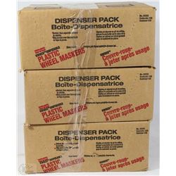 3 BOXES OF WHEEL MASKERS