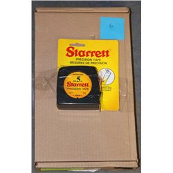 CASE OF 6 NEW STARRETT 5M TAPE MEASURES