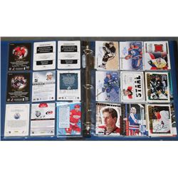 BINDER OF AUTOGRAPHED, JERSEY HOCKEY CARDS