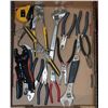 Image 1 : FLAT OF TOOLS INCL. CRESCENT WRENCHES,