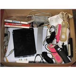 LARGE BOX W/NINTENDO WII W/6