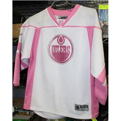 OFFICIAL NHL OILER'S JERSEY - GIRLS YOUTH SIZE XL