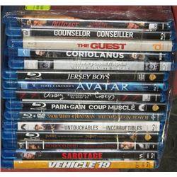 BUNDLE OF 15 BLU-RAY DVD MOVIES