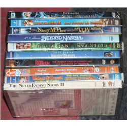 BUNDLE OF 10 CHILDREN'S DVD MOVIES